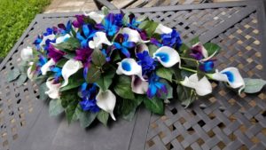 Wedding table decor, center piece, rose calla lily orchid center piece - Image 4