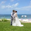 Cascading plum, purple and lavender bridal bouquet with silver accent - Image 6