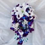 Galaxy orchid and casablanca lily bouquet