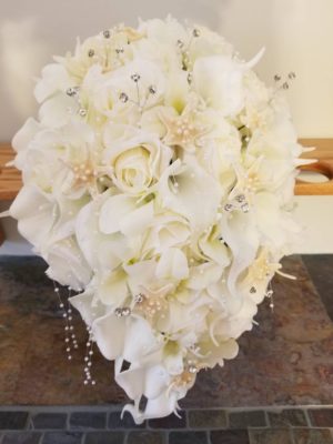 Ivory beach bouquet with starfish - Image 8