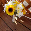 Sunflower, daisy, gerbera daisy baby's breath artificial flower bouquet, autumn bouquet, bridal bouquet, rustic country wedding - Image 8