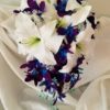 Casablanca lily and galaxy orchid cascading bouquet - Image 8