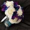 Rose and galaxy orchid bridal bouquet - Image 5