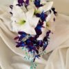 Casablanca lily and galaxy orchid cascading bouquet - Image 7