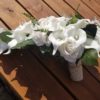 Calla lily and rose cascading bouquet - Image 8