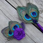 6 Bridesmaids' hair pieces and matching 6 groomsmen's boutonnieres, custom order are accepted for more colors and quantities