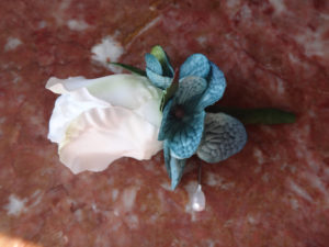 Hydrangea bridal bouquet set, teal hydrangea and white flower accent, Customize to match your wedding colors - Image 5
