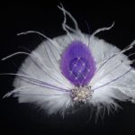 Bridal peacock feather hair piece, CUSTOMIZE to match your WEDDING COLORS
