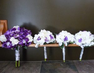 Hydrangea bridal bouquet Set, 1 bridal, 3 bridesmaids bouquets - Image 4