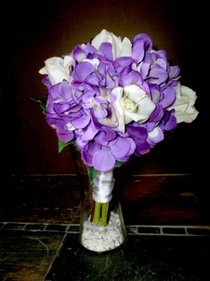 Hydrangea bridal bouquet Set, 1 bridal, 3 bridesmaids bouquets - Image 5