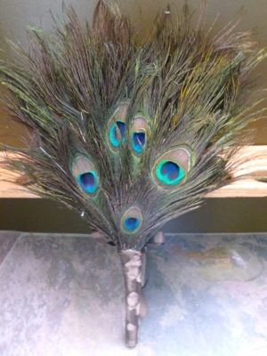 Peacock calla lily fan bouquet - Image 3