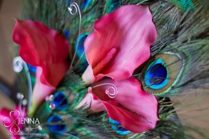 Peacock fan bouquet, Calla lily  peacock bouquet, customizable - Image 2