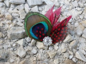 Peacock shoe clips, Customizable - Image 5