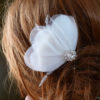 Small bridal hair piece, flower girl's hair clip - Image 2