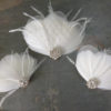 Small bridal hair piece, flower girl's hair clip - Image 3