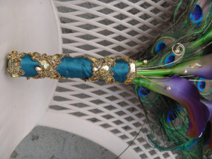 Calla lily peacock bouquet, fan bouquet - Image 4