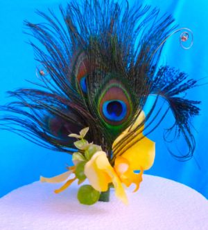 Peacock orchid cake topper 3 pieces (Copy) - Image 4
