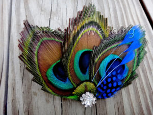 Peacock hair clip - Image 4