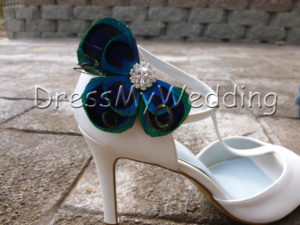 Peacock shoe clips - Image 4