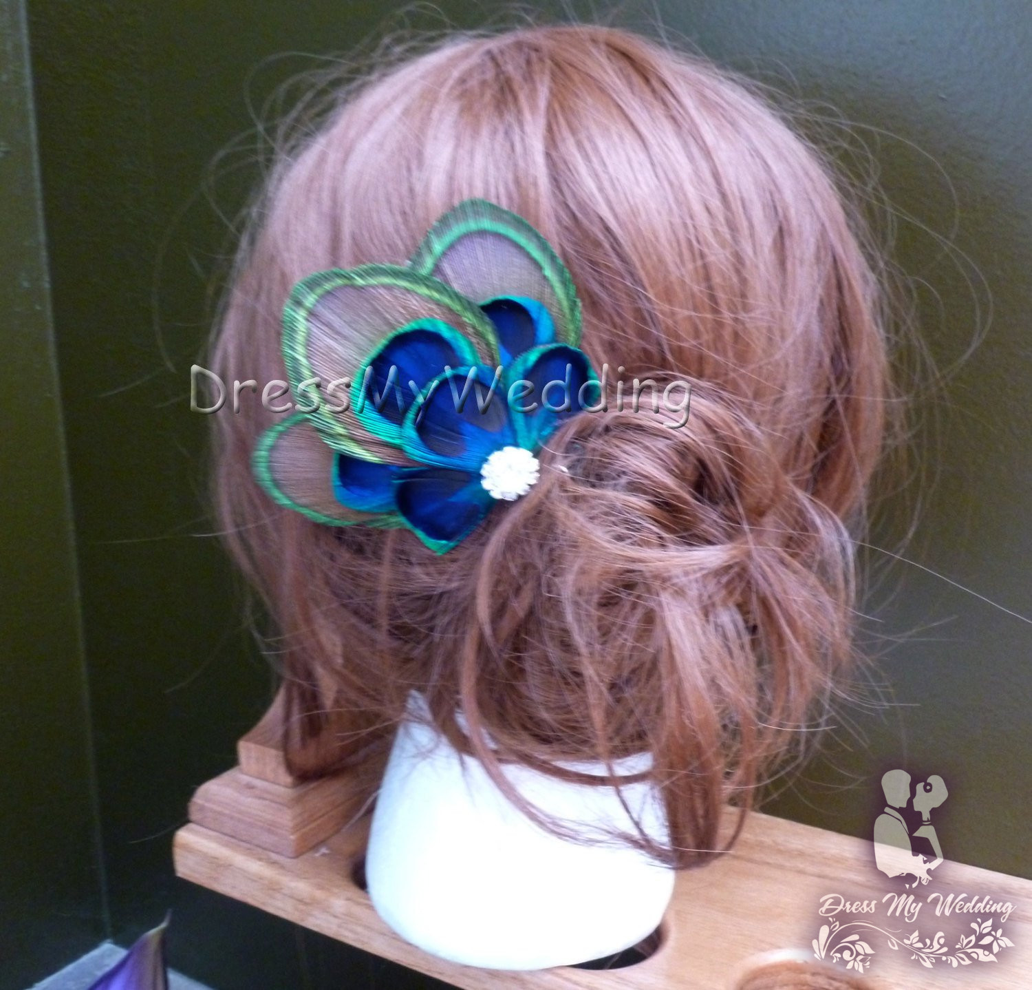 HLF02 Blue Peacock Hair Clip, Blue Peacock Feather Fascinator, Bridal Head  Piece, Wedding Hairpiece, Sapphire Vintage, Wedding Hair Clip - Etsy
