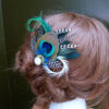 Bridal peacock hair accessories "Liana" - Image 3