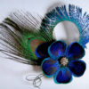Peacock feather  hair clip "Elizabeth", bridal hair piece - Image 5