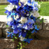 Cascading Iris and orchid bouquet with baby's breath - Image 4