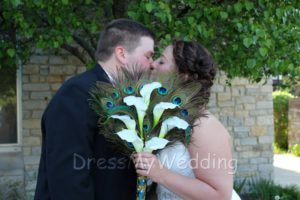 Calla lily peacock fan bouquet