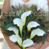 Calla lily peacock fan bouquet - Image 4