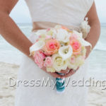 Real touch rose, calla lily,  hydrangea bouquet, light pink, peach, cream and white real touch flower bouquet, artificial bouquet