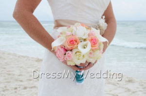 Real touch rose, calla lily,  hydrangea bouquet, light pink, peach, cream and white real touch flower bouquet, artificial bouquet