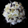 Ivory and grape purple bridal bouquet
