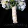Ivory and grape purple bridal bouquet - Image 4