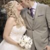 Ivory and grape purple bridal bouquet - Image 2