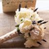 Ivory and grape purple bridal bouquet - Image 5