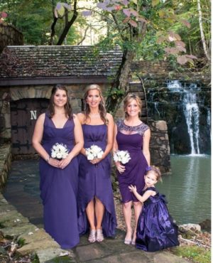 Ivory and grape purple small bouquet - Image 2