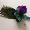 Peacock hydrangea boutonnieres, Customizable - Image 2