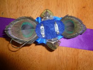 Purple blue sash pin, customizable - Image 3