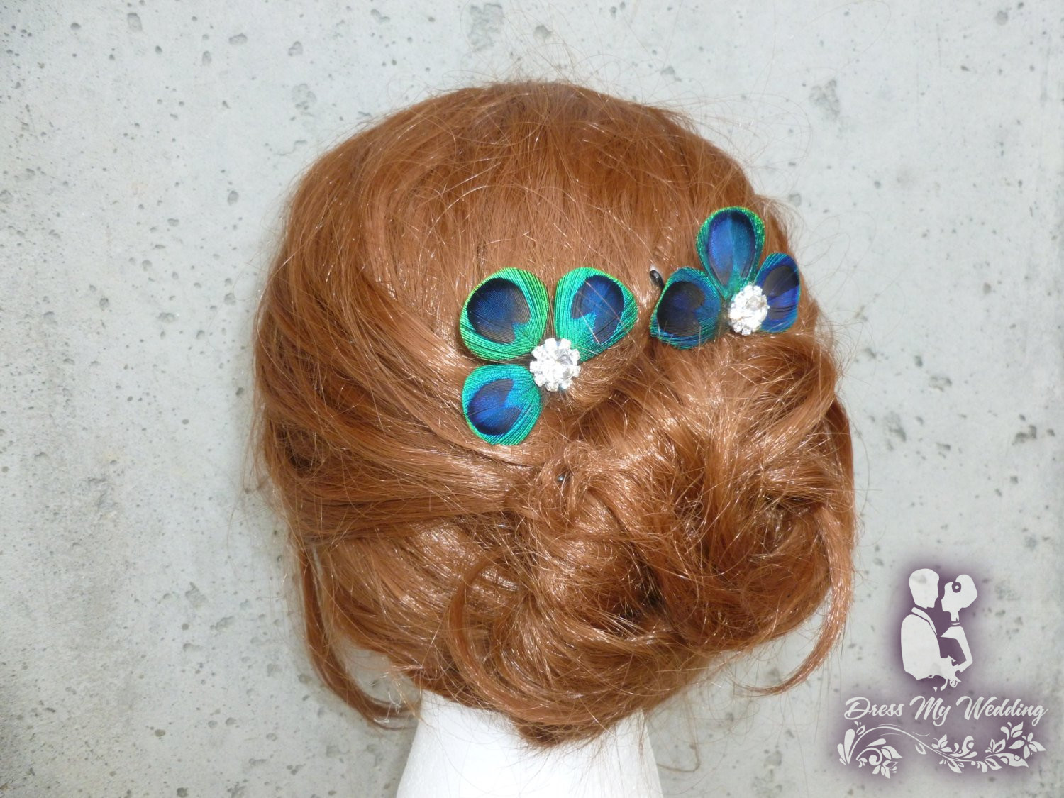 Handmade Feather Hair Pin Updo Hairstyle Twist Clips-SHEFAV – SheFav