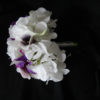 White hydrangea plum picasso calla lily small bridesmaids bouquet, plum orchids - Image 2
