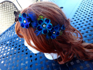 Peacock crown, peacock feather headpiece, feather crown, peacock feather crown - Image 2