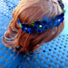 Peacock crown, peacock feather headpiece, feather crown, peacock feather crown - Image 4