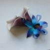Picasso Calla lily galaxy orchid corsage, real touch calla lilies - Image 3