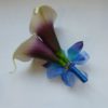 Picasso Calla lily galaxy orchid corsage, real touch calla lilies - Image 4