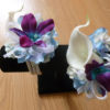 calla lily orchid pearl wristlet, corsage, purple corsage, eggplant purple calla lily - Image 3