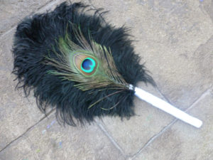 Peacock and Ostrich feather fan bouquet, Customizable, feather bouquet - Image 2