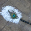 Peacock and Ostrich feather fan bouquet, Customizable, feather bouquet - Image 3