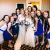 Purple blue galaxy orchid and calla lily bridal bouquet, Stephanotis, turquoise,  purple calla lily bouquet with hydrangeas - Image 4