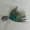 Peacock boutonniere, feather boutonniere, button hole, corsage, customizable