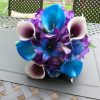Purple and blue small hydrangea bouquet - Image 2